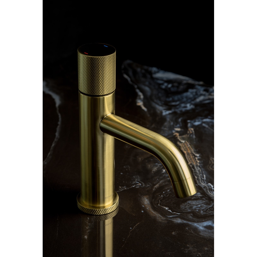 Смеситель STICK для умыв. низ. Mat Gold низкий с ручкой TOUCH