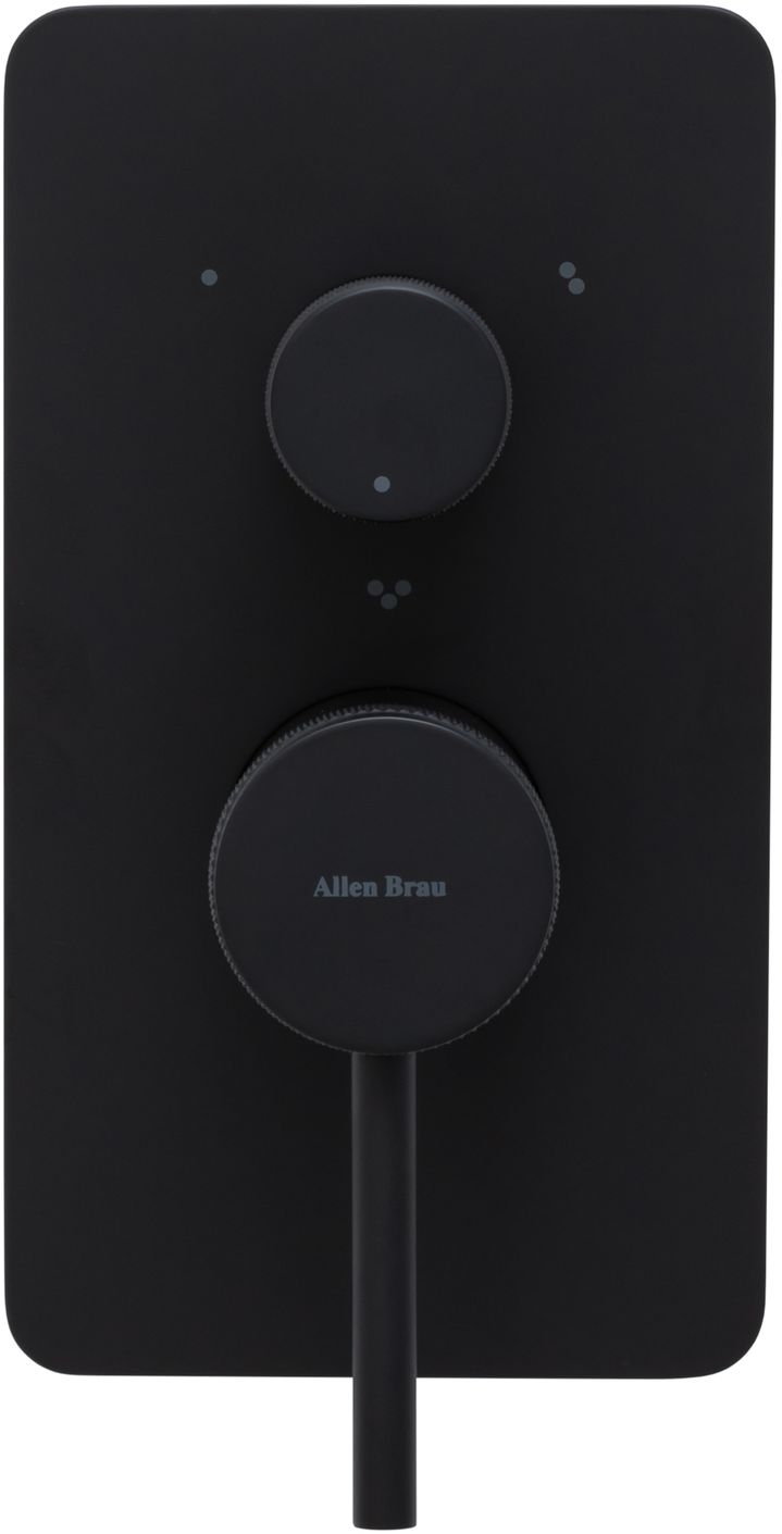 Смеситель для ванны Allen Brau Priority 5.31A11-31 (с внутренней частью, 3 выхода) черный матовый