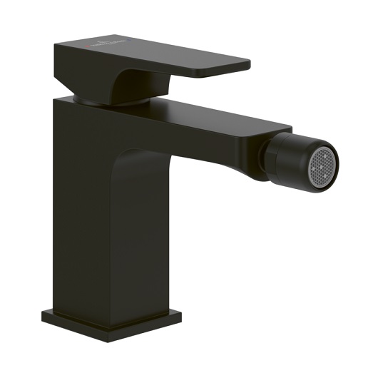 Architectura Square Смеситель для биде однорычажный черный матовый
