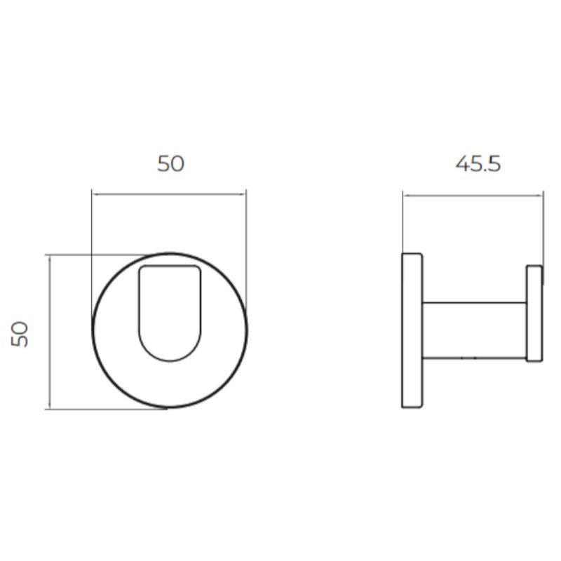 Крючок настенный addimex practic cap003-01/orc brushed rose gold pvd