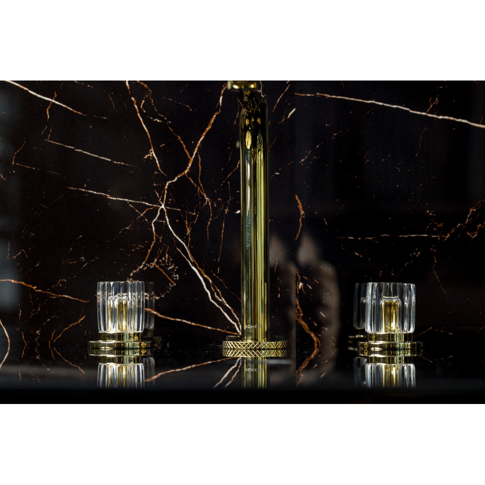 Смеситель на столешницу ELEGANTE на 3 отв. GOLD