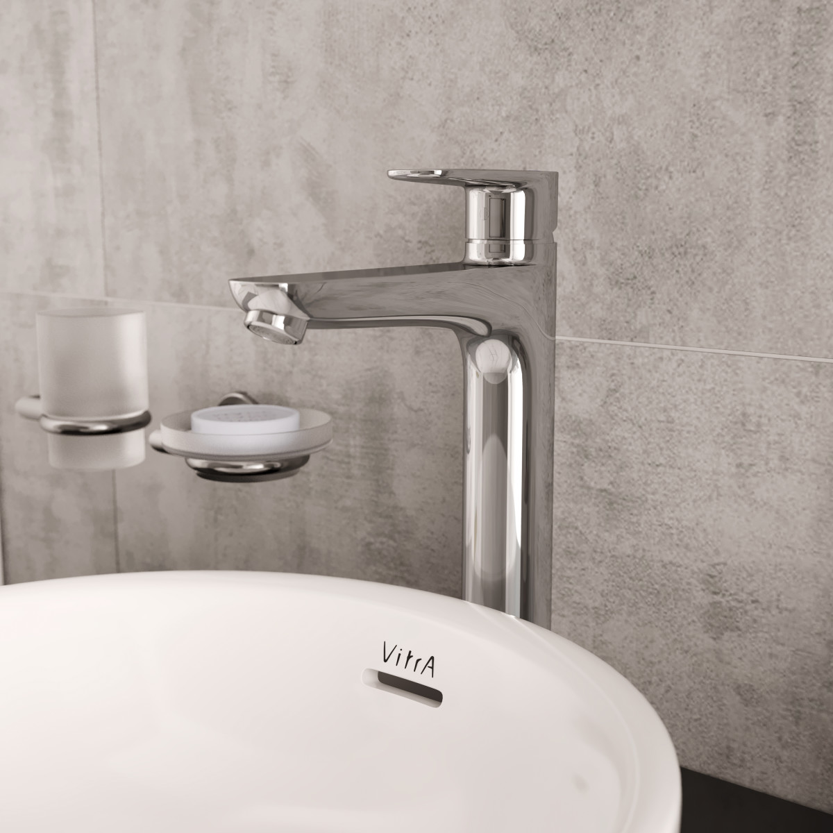 Смеситель для раковины VitrA Flow Soft A43010EXP однорычажный хром латунь