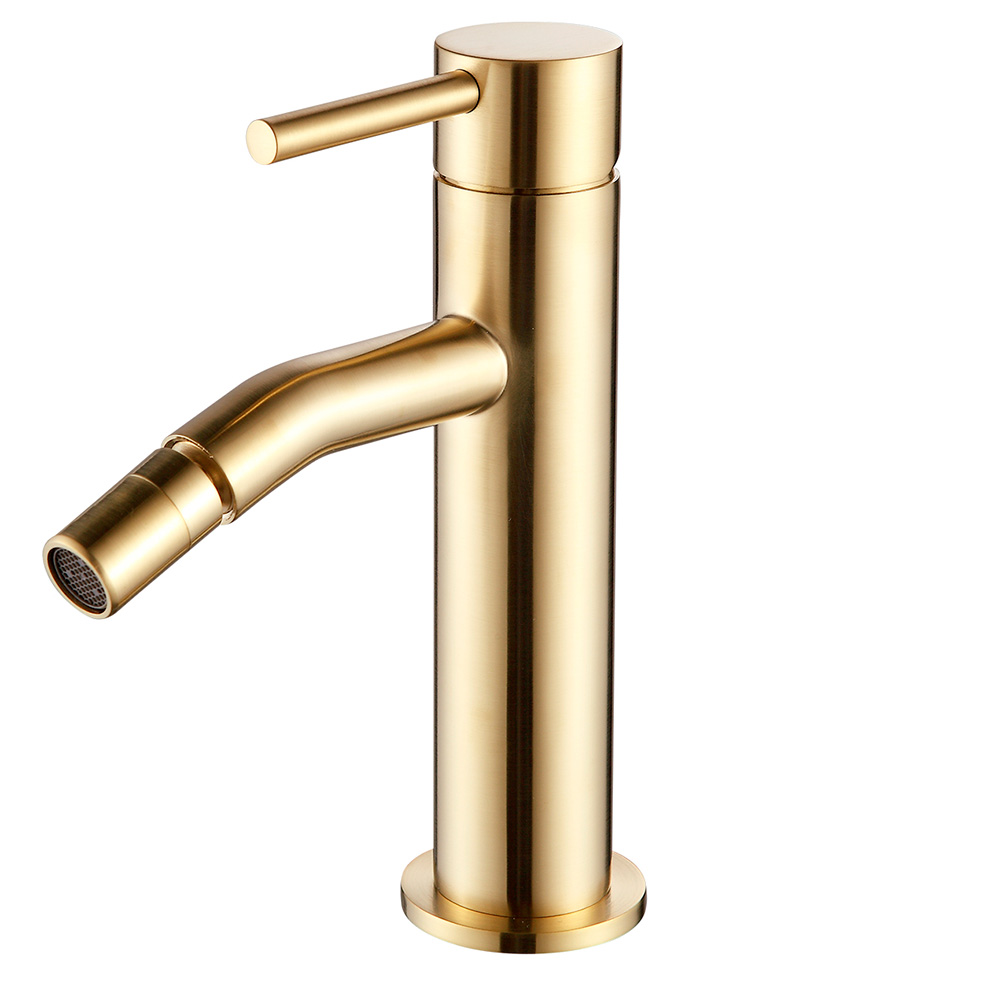 Aqm 6216gg siena смеситель для биде однорычажный, glossy gold