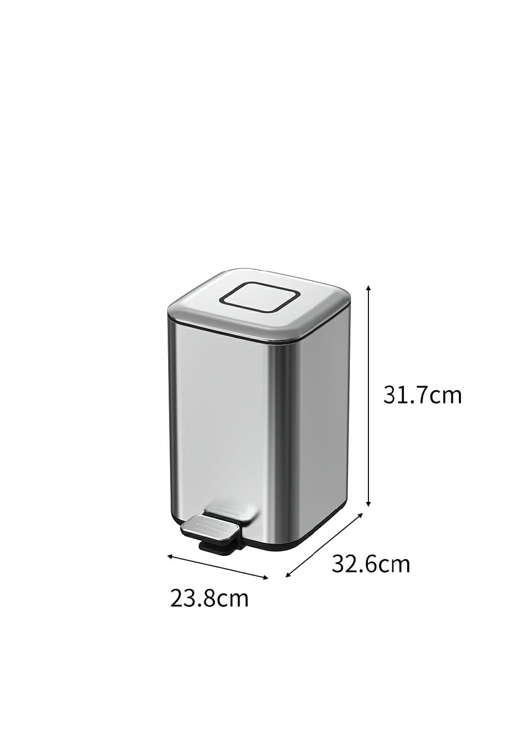 Ведро квадратное Nickel Brush