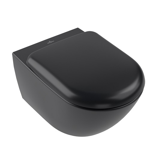 Antao Сиденье с крышкой для унитаза, с функцией автоматического опускания (SoftClosing),  со снимаемым сиденьем (QuickRelease), Pure Black (черный матовый)