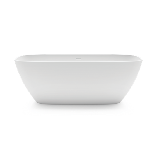 Ванна отдельностоящая искусственный камень 1700х720х560 с донным клапаном белый глянцевый brio gruppo treesse