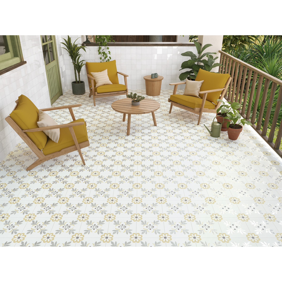 Керамогранит 40460 Llevant Yellow Garden LT 22.3x22.3