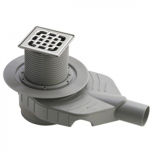 Viega Advantix Top 4914.10 арт. 669201 Душевой трап с декоративной панелью 100*100 мм (хром)