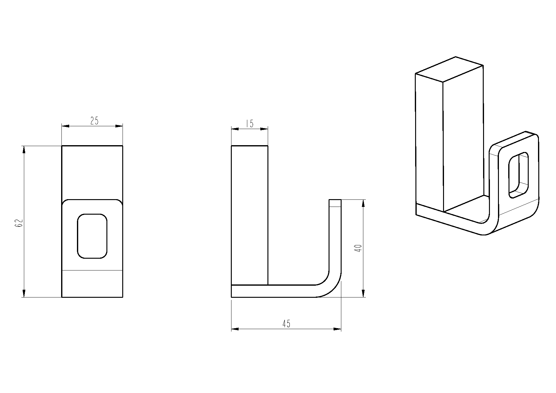 Крючок boheme q 10946-br бронза
