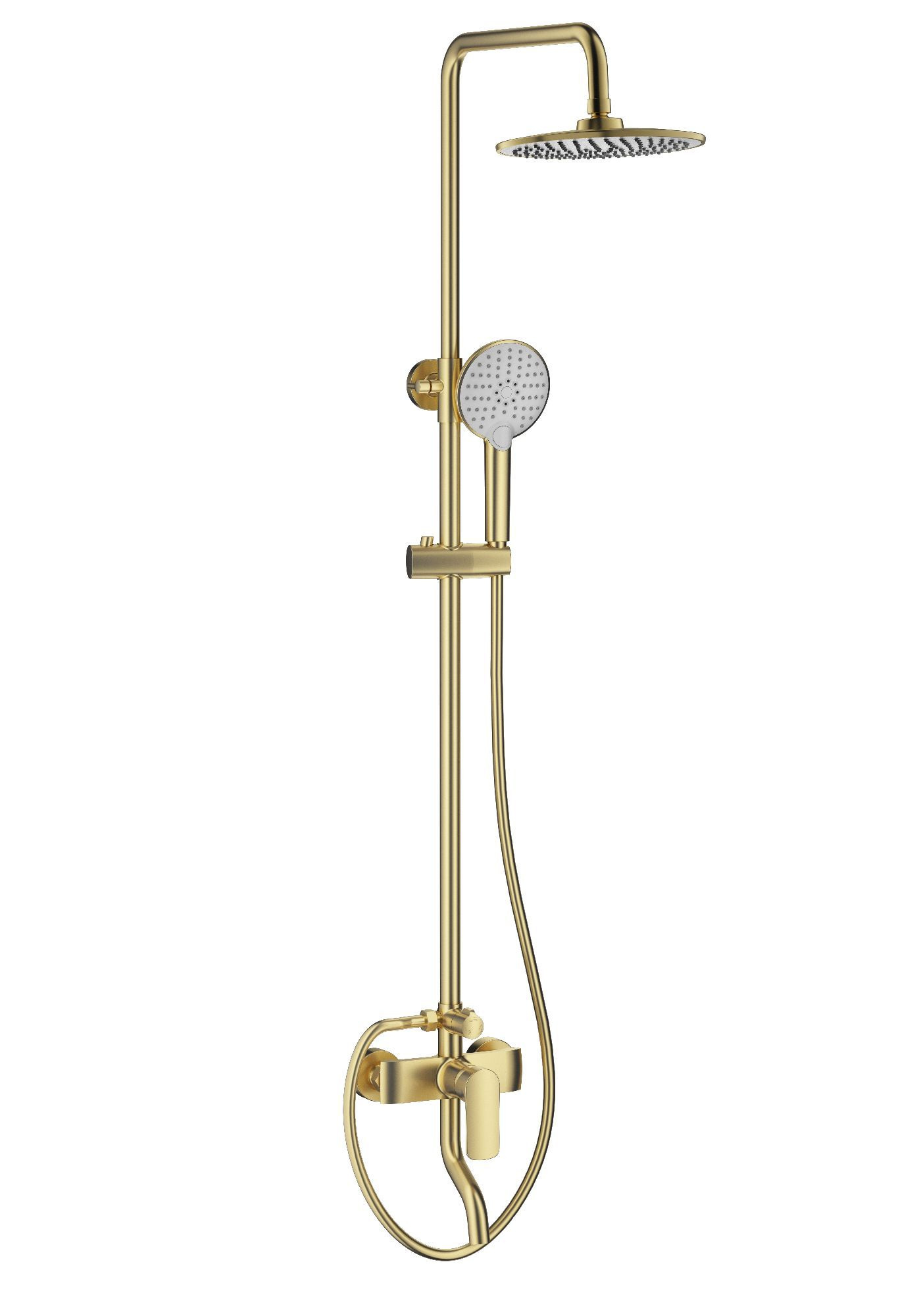 Душевая система wonzon & woghand line, брашированное золото (ww-ae3354-bg)