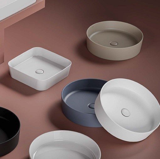 Creavit ultra ul040-00cb00e-0000 раковина накладная 400*400 мм (белый глянцевый)