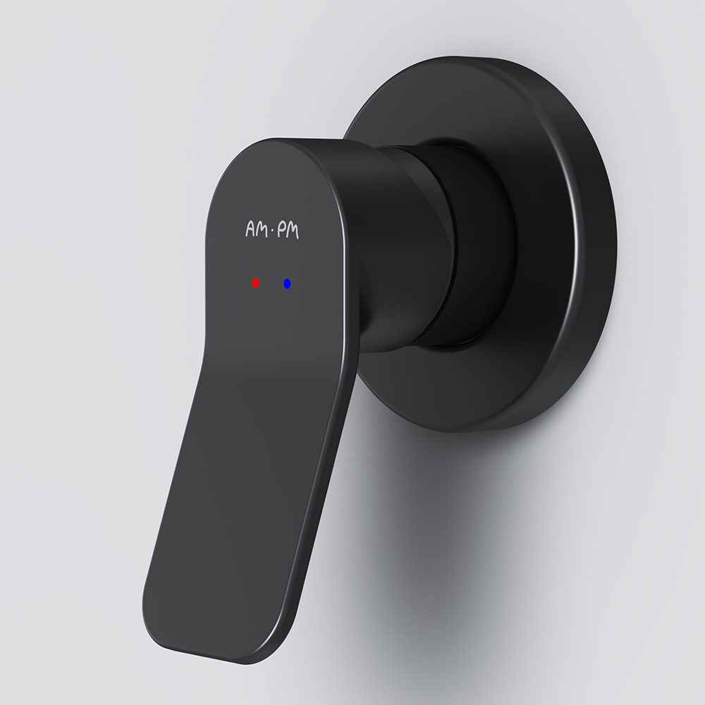 F85A65022 X-Joy, cмеситель д/душа монтируемый в стену, черный, шт.