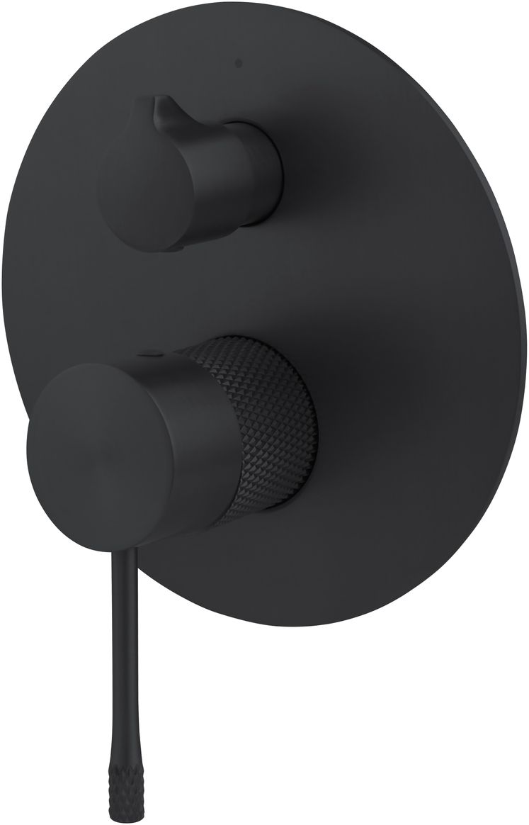 Смеситель для душа allen brau priority 4.0 5.31c11-31 (с внутренней частью, 2 выхода) черный матовый