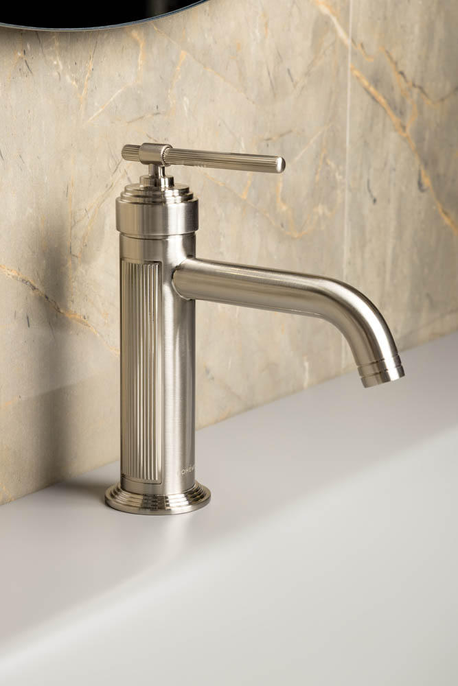 Смеситель для умывальника boheme eterna nickel brush