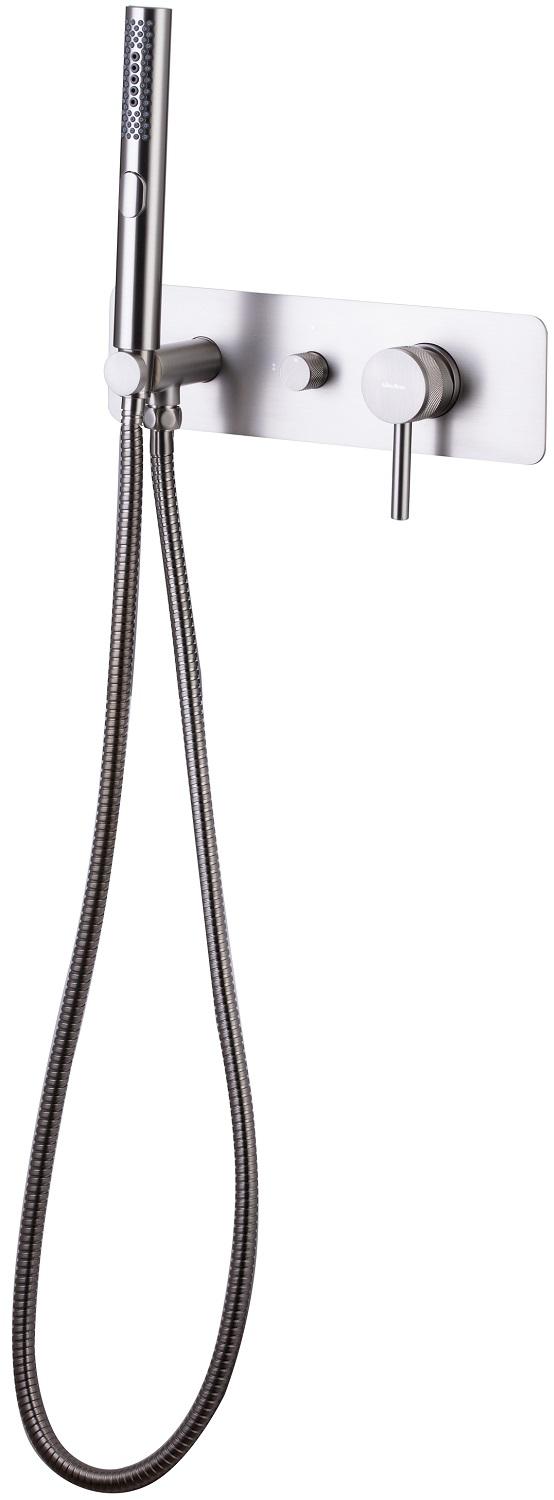 Смеситель для душа Allen Brau Priority 5.31009-BN (с внутренней частью, 2 хода) никель браш
