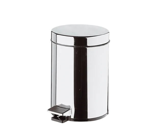 Ведро для мусора для ванной комнаты 5 литров cr хром remer