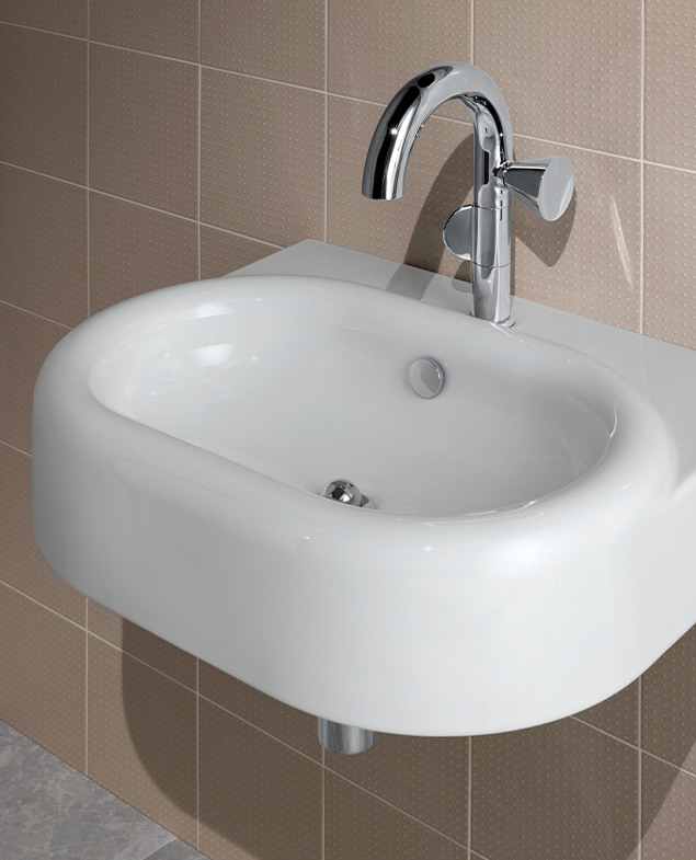 Смеситель для раковины liquid правосторонний, хром