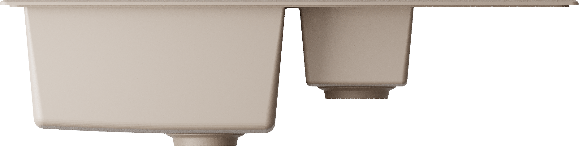 Кухонная мойка omoikiri daisen 86-2-sa artgranit/бежевый 860 x 510 x 195