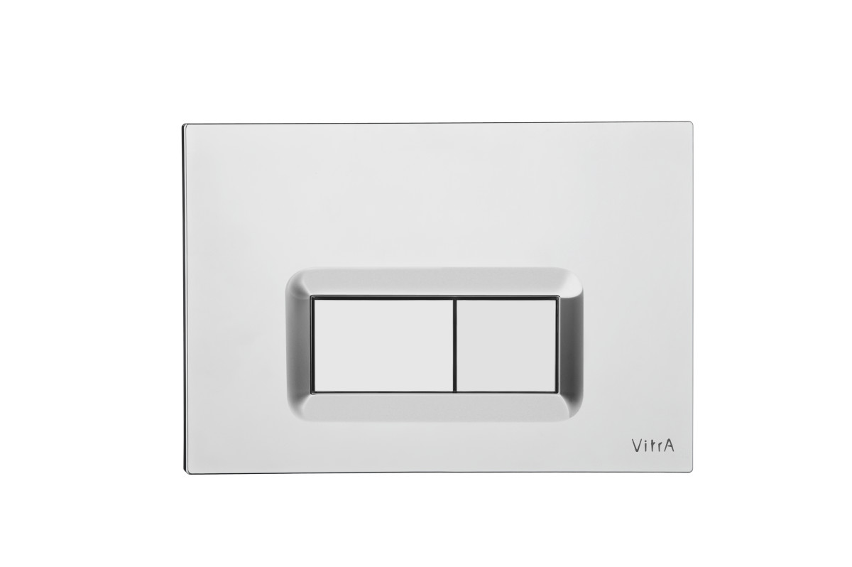 Инсталляция с унитазом VitrA Normus 9773B003-7200 комплект 4 в 1 с сиденьем микролифт цвет клавиши глянцевый хром
