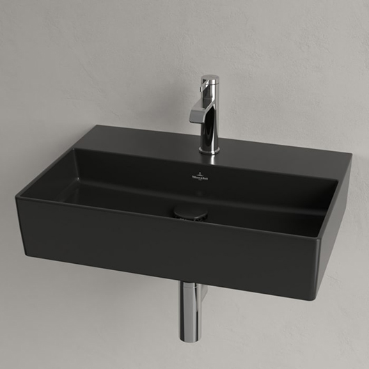 Memento 2.0 Pаковина, 600 x 420 x 135 mm, Pure Black CeramicPlus, без перелива черный матовый