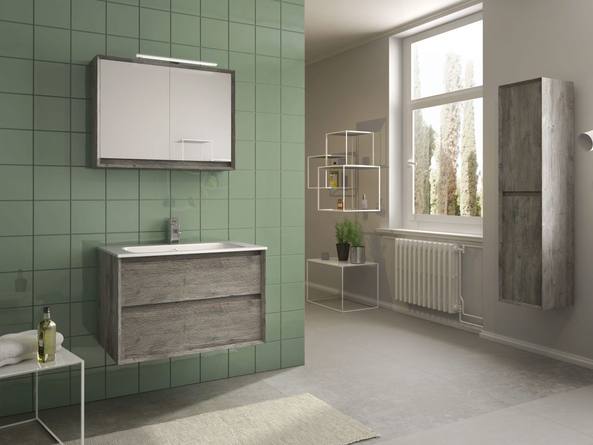 Комплект мебели luxor 1000 белый глянцевый лак ibx