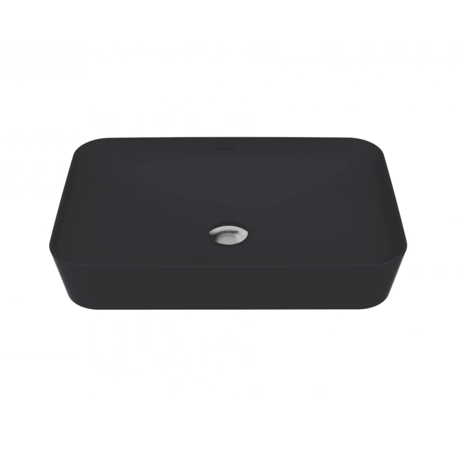 Creavit ultra ul060-00am00e-0000 раковина накладная 600*400 мм (антрацит матовый)