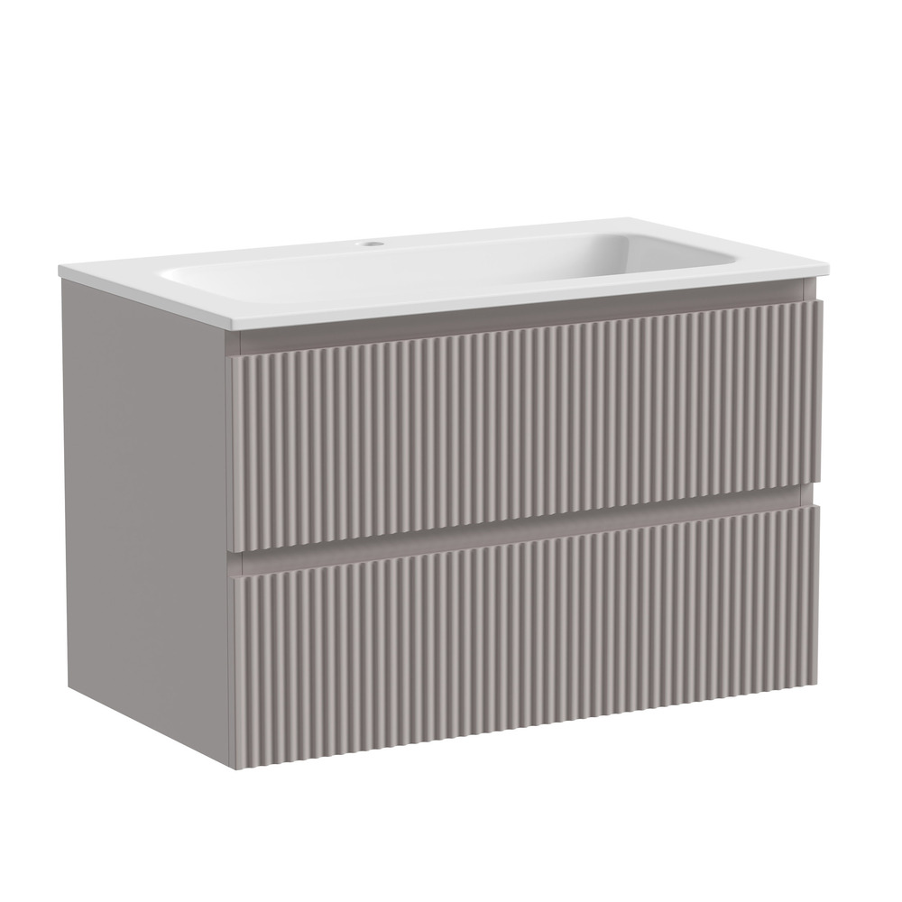Тумба подвесная sancos snob r 790х445х500, c двумя ящиками оснащенными доводчиками, doha soft, арт.snr80sm