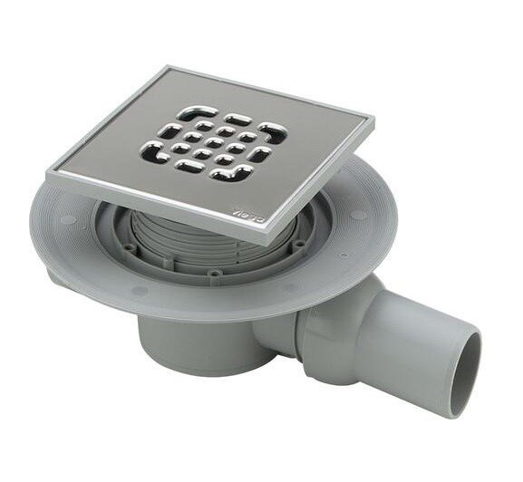 Viega Advantix 4935.2 арт. 557140 Душевой трап с декоративной панелью 150*150 мм (хром)