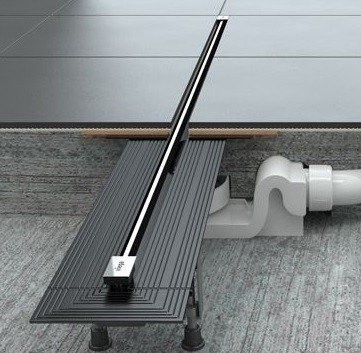 Viega Advantix Vario 704353 Душевой лоток | укорачиваемый 300 - 1200 мм (нержавеющая сталь)