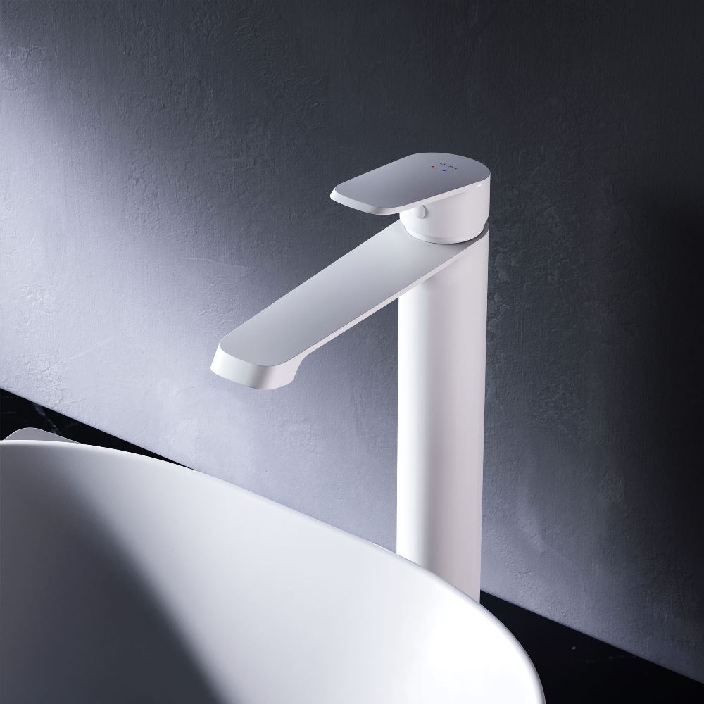 F8F92033 Func, смеситель для умывальника высокий, белый