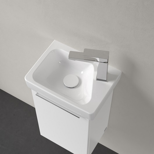 Architectura Раковина компактная, 355 x 260 x 135 mm, Альпийский белый, без перелива  отверстие для смесителя справа