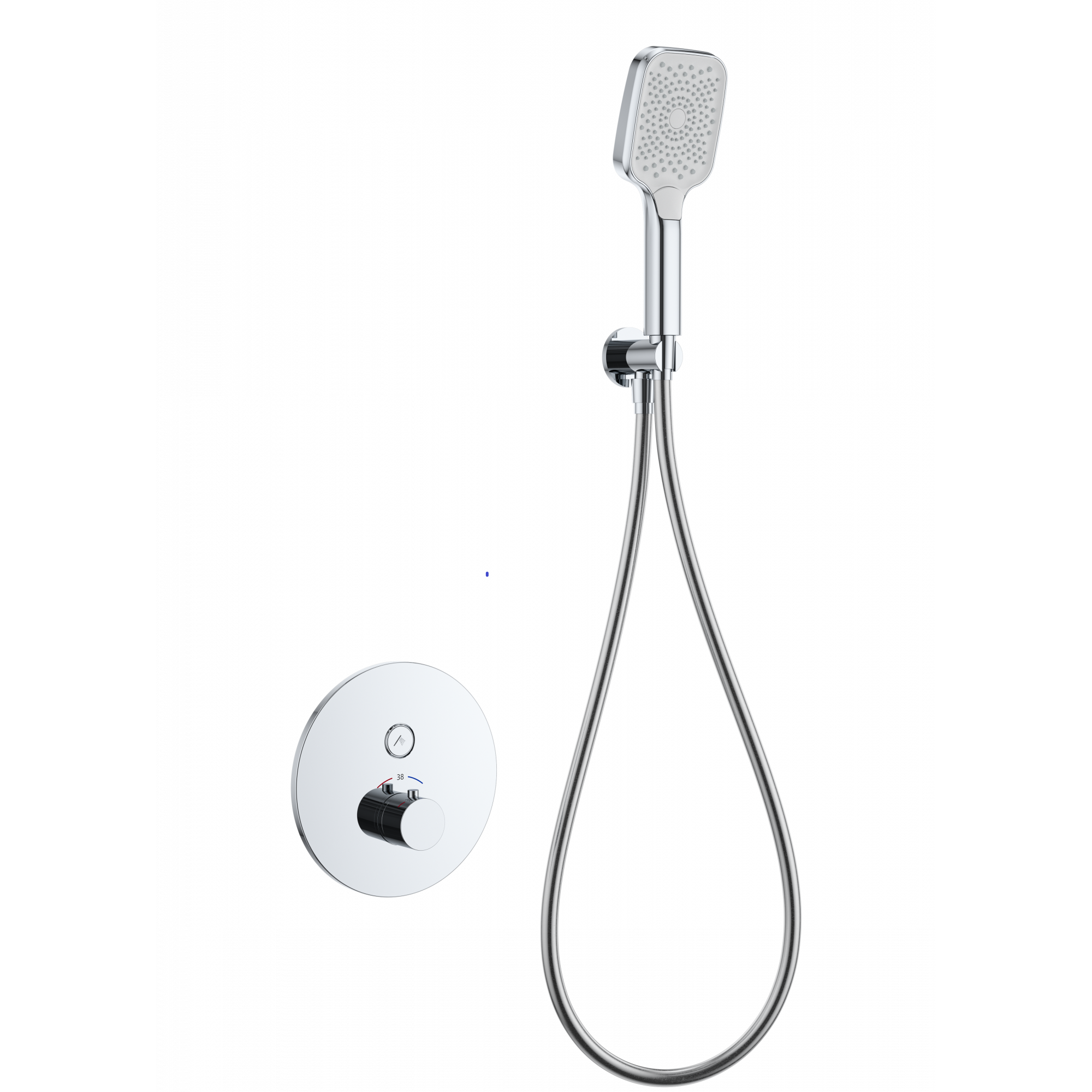 Смеситель для душа с термостатом встраиваемый wonzon & woghand, хром (ww-d1017-a-cr)