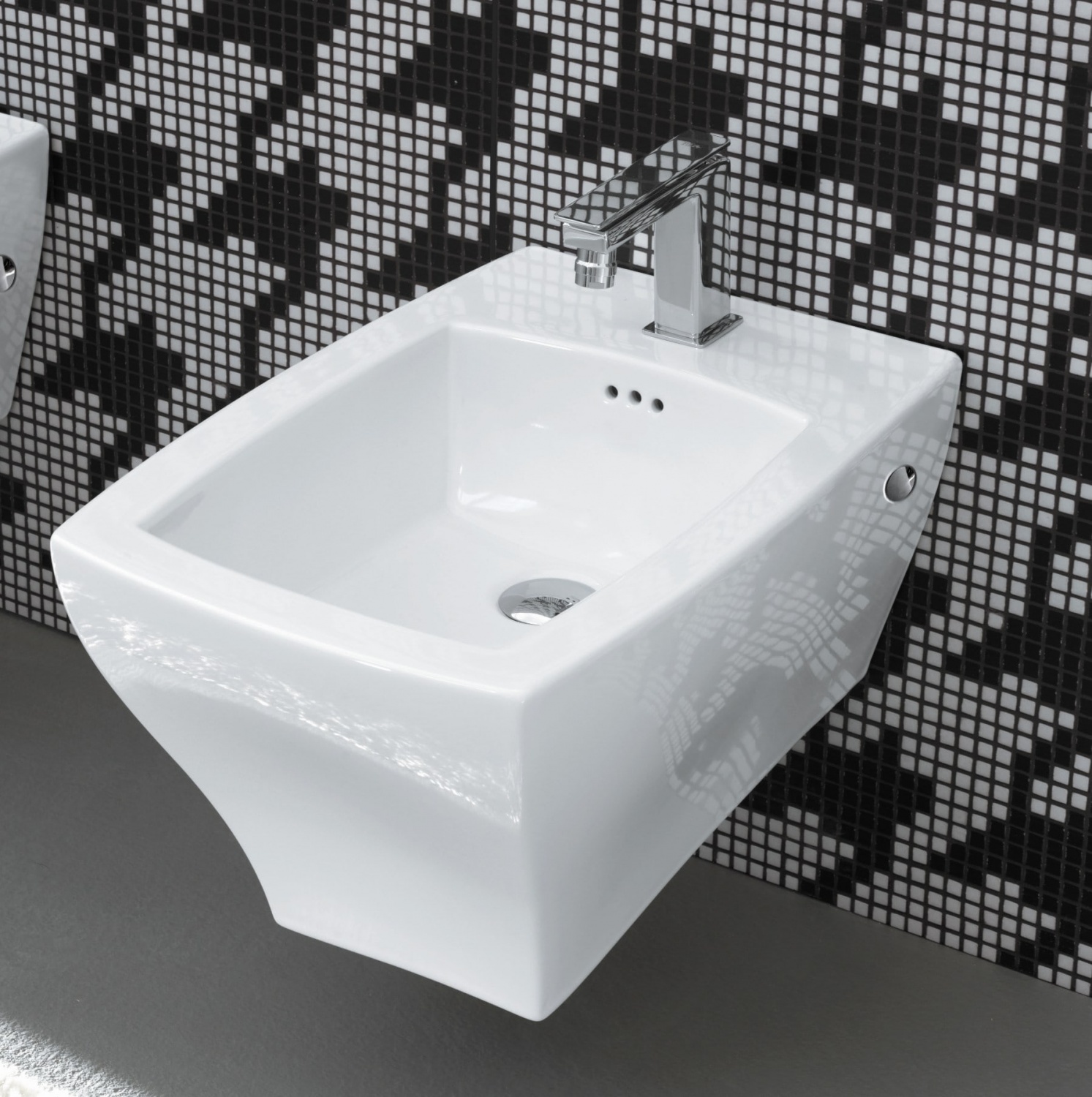 Биде подвесное белый глянцевый 300x360x535 jazz artceram