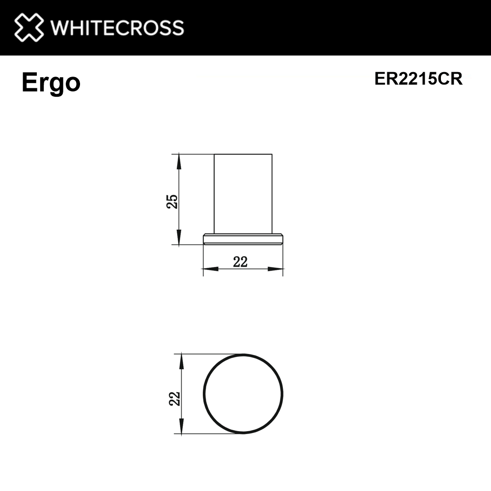 Крючок whitecross ergo er2215cr (хром)