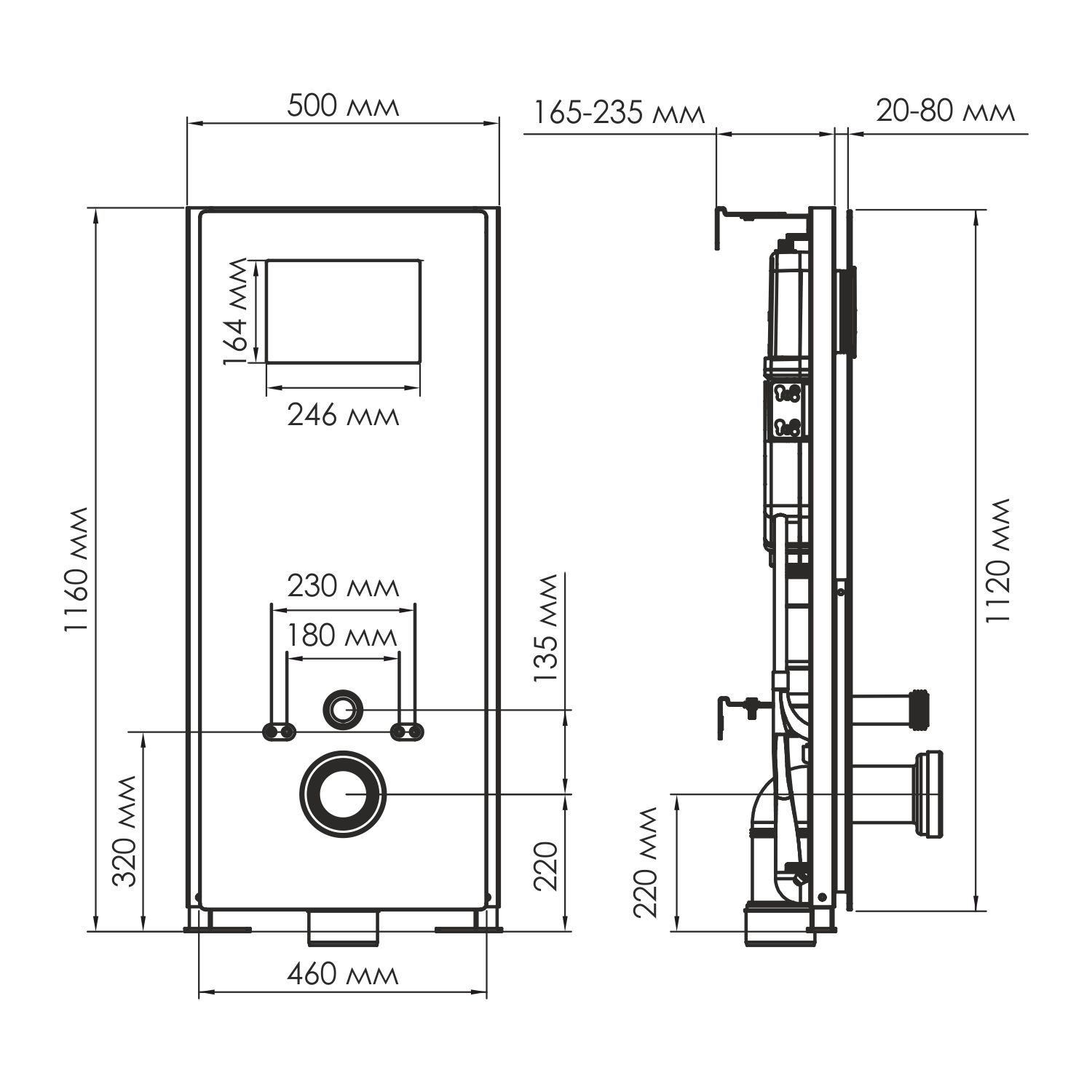 Abens 20tlt.010.me.bl.rg04 система инсталляции для унитазов
