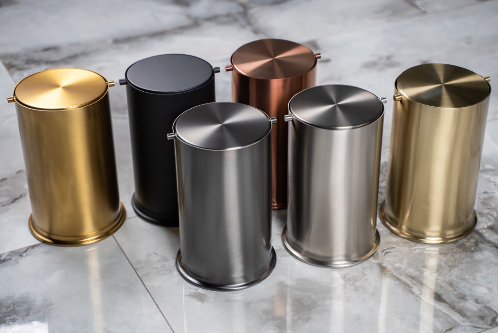 Ведро для мусора с вращающейся крышкой Bronze