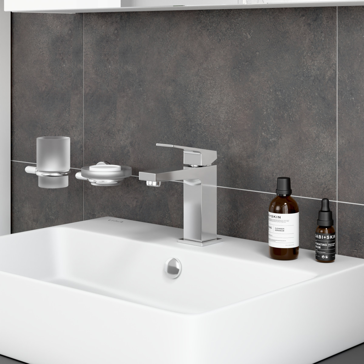 Смеситель для раковины VitrA Minimax Square A43720EXP однорычажный хром латунь