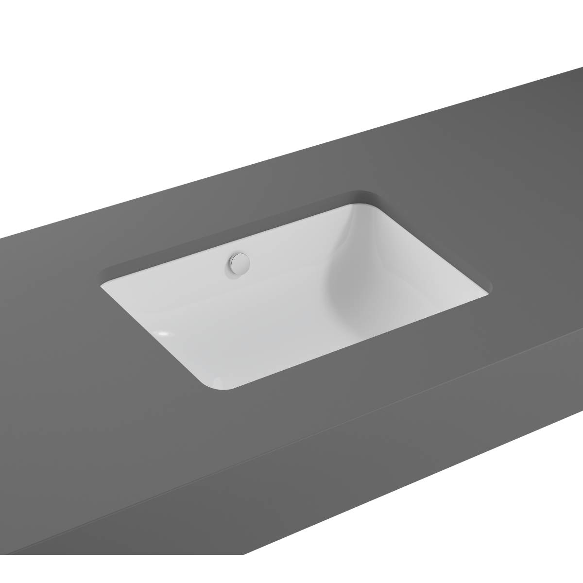 Встраиваемая снизу раковина VitrA S20 7475B003-0618 55 x 37 см прямоугольная белая антибактериальное покрытие Hygiene