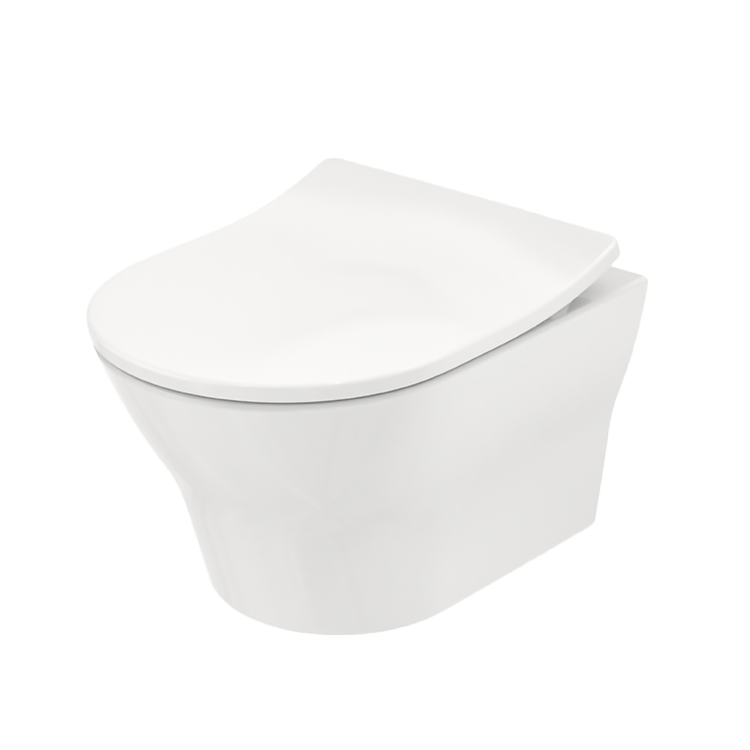 Унитаз подвеснойбез сиденья в комплекте смыв tornado flush покрытие cefiontect белый глянцевый 530x339x339 mh toto