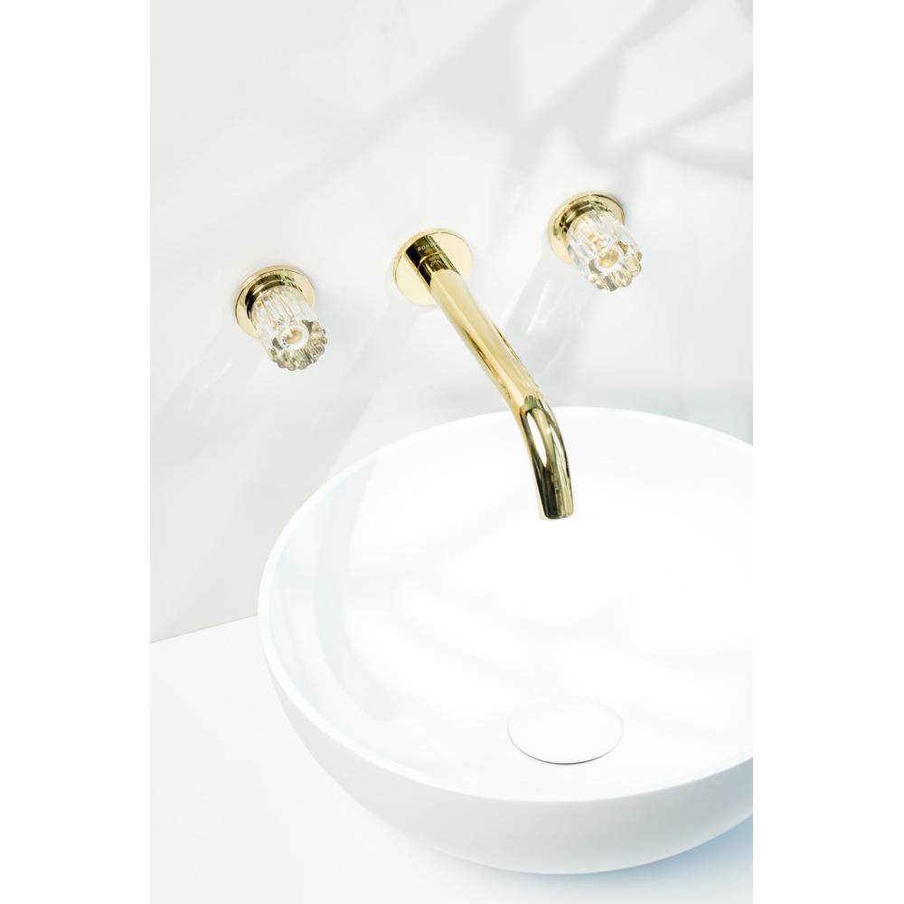Смеситель из стены ELEGANTE на 3 отв. GOLD