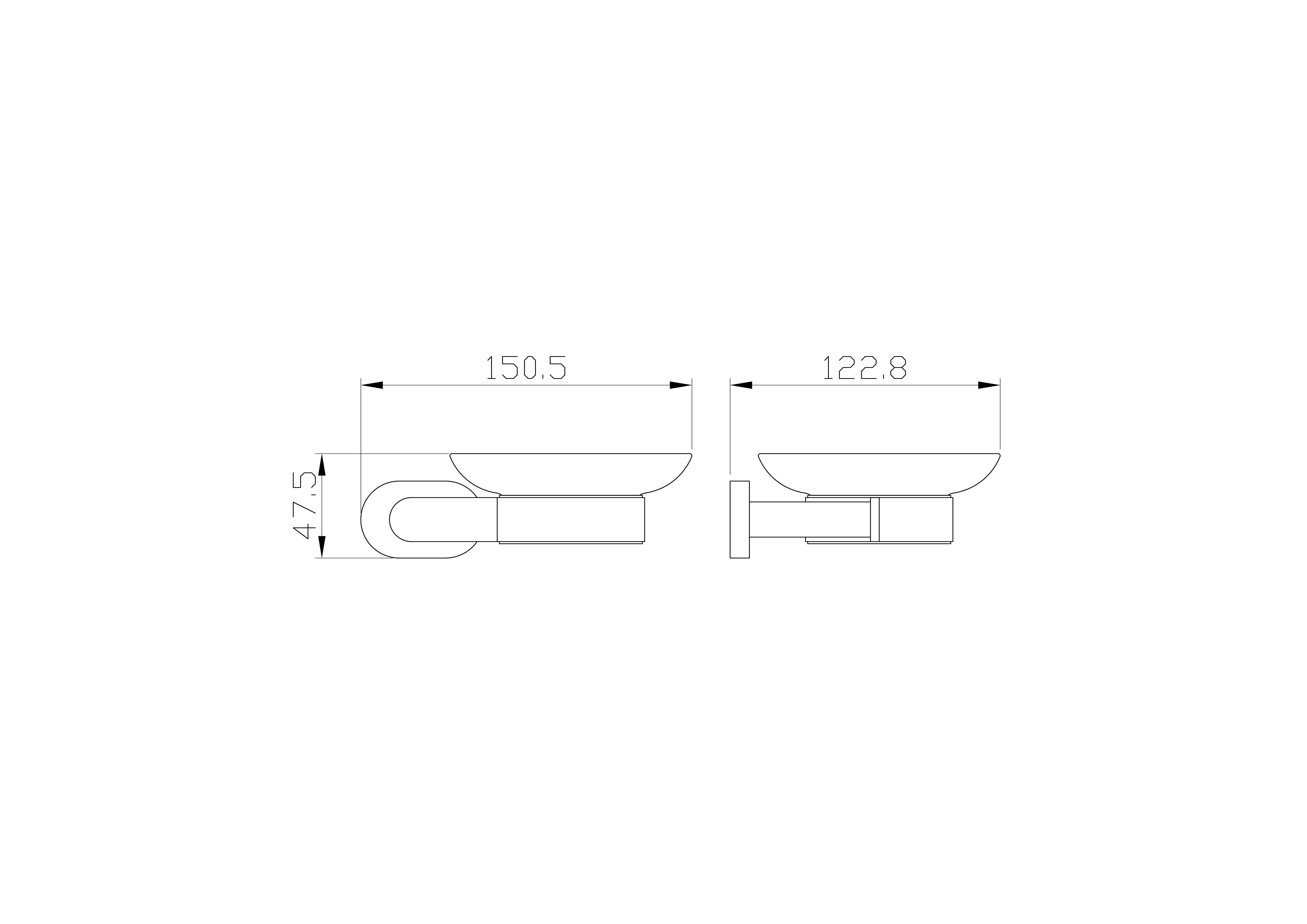Мыльница с держателем wonzon & woghand first, глянцевое золото (ww-8422-lg)