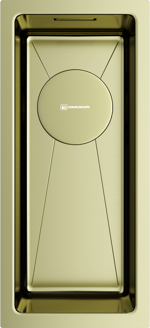 Кухонная мойка omoikiri taki 20-u/if-lg нерж. сталь/светлое золото 200 x 440 x 180