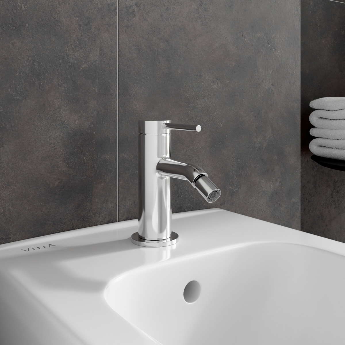 Смеситель для биде VitrA Minimax Round A43536EXP однорычажный хром латунь