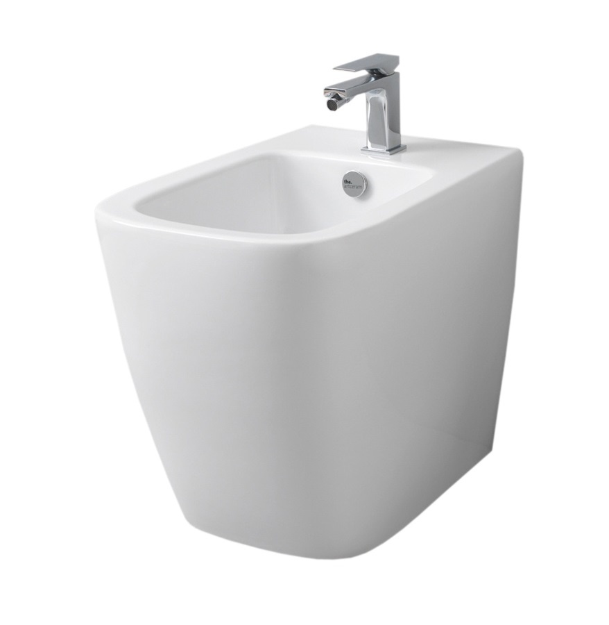 Биде напольное белый матовый 420x360x525 a16 artceram