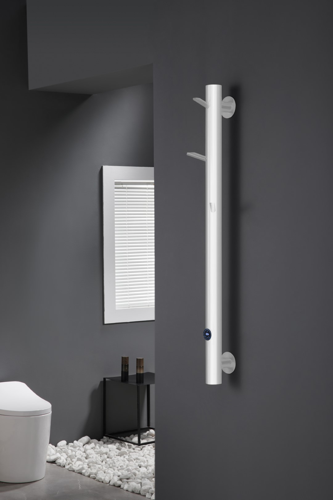 Полотенцесушитель электрический oak matt white 201 x 139 x 1500 мм. 724-mw boheme