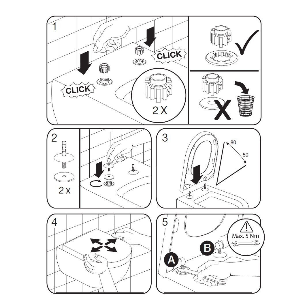 Сиденье с крышкой для унитаза белый глянцевый subway 2.0 villeroy&boch