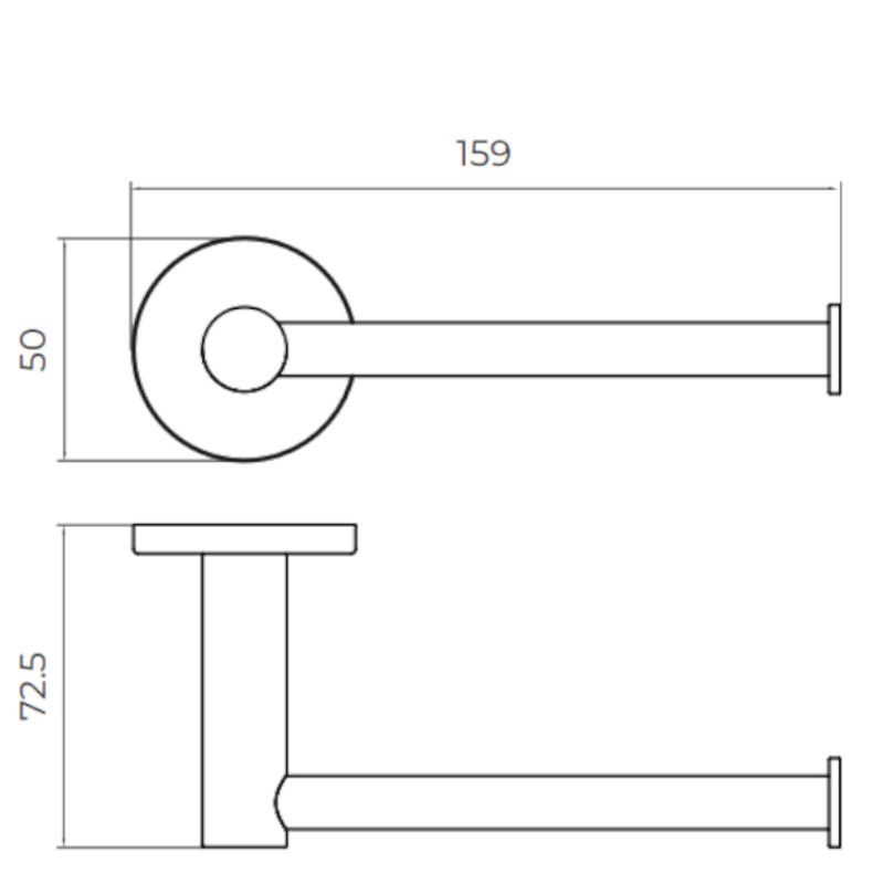 Держатель для туалетной бумаги addimex essential cae001-08/ng matt black