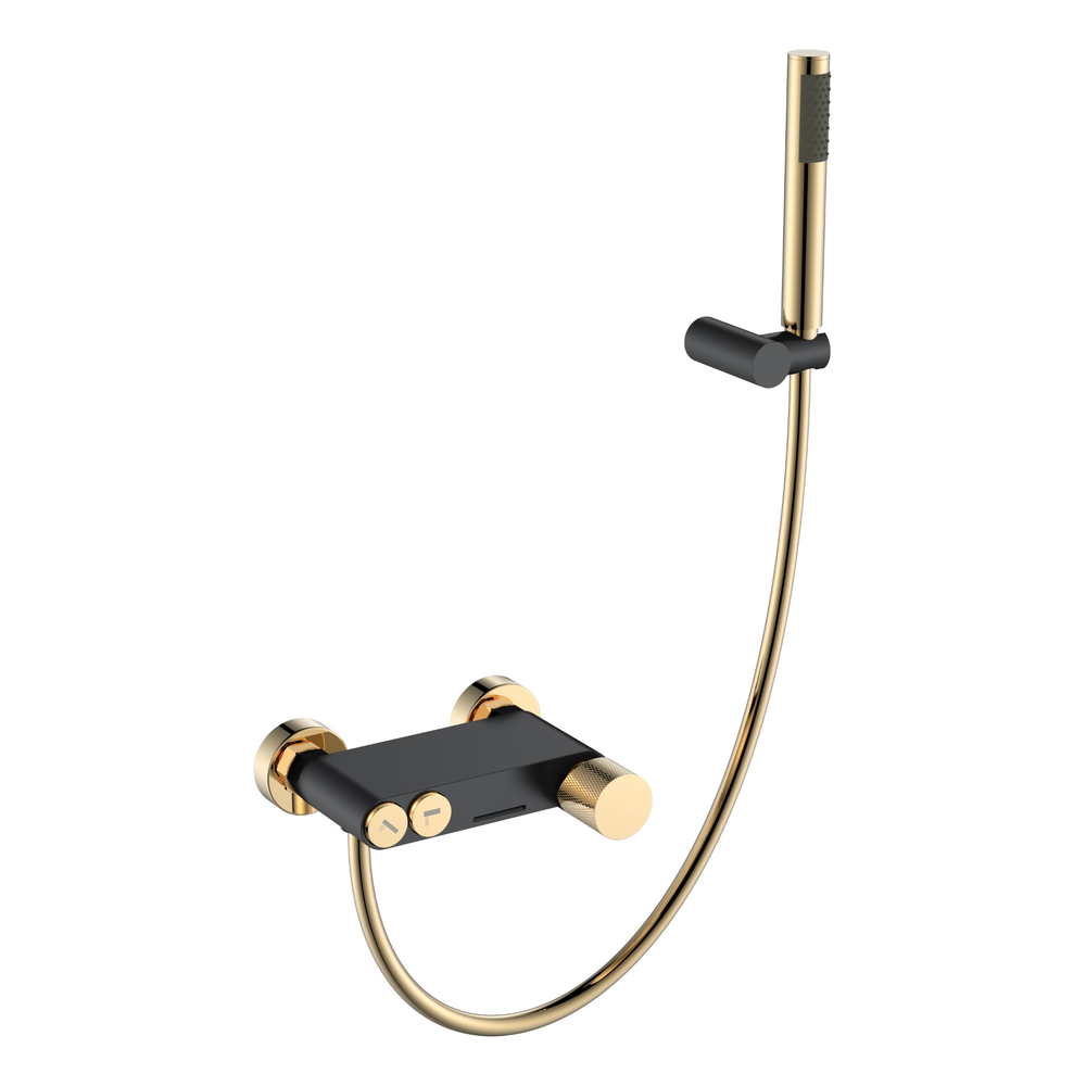 Смеситель STICK для ванны BLACK TOUCH GOLD