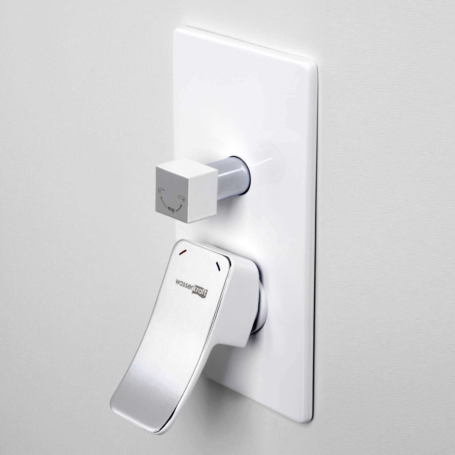 Aller 10641white смеситель для ванны и душа