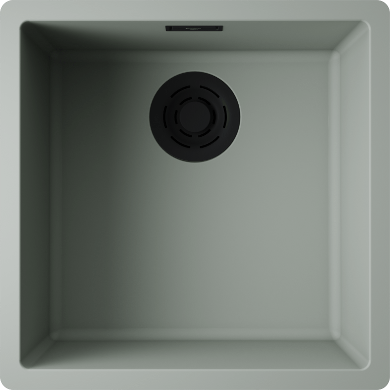 Кухонная мойка omoikiri yamakawa 45-integra-wg artceramic/wind green 456 x 456 x 200
